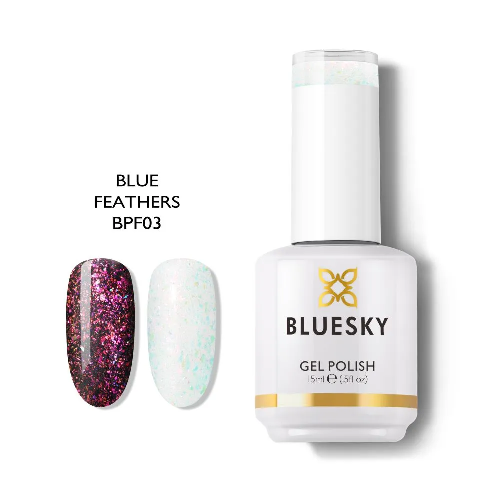 Bluesky Gel Polish Peacock Fashion Collection 15ml BPF03 BLUE FEATHERS