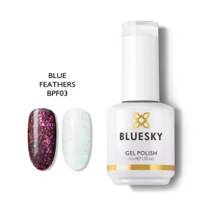 Bluesky Gel Polish Peacock Fashion Collection 15ml BPF03 BLUE FEATHERS