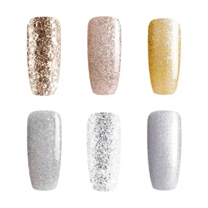 Bluesky Silver & Gold Gel Polish Set - 6 x 10ml