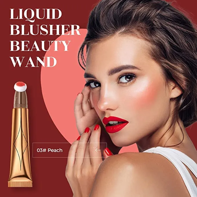 Blush Dreams Contour Beauty Wand, Liquid Face Concealer Contouring Stick with Cushion Applicator, Long Lasting Smooth Natural Matte Finish, Lightweight Blendable Super Silky Cream Contour Stick (Silver Highlighter (H3))