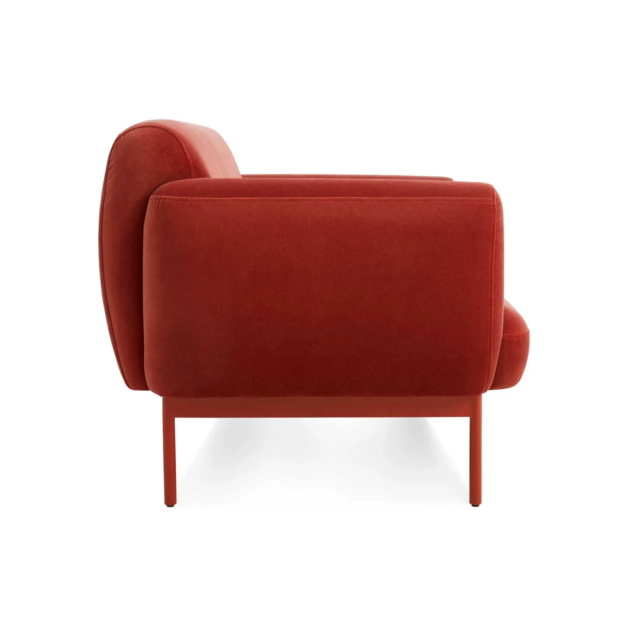 Blut Dot Puff Puff loung chair, tomato velvet