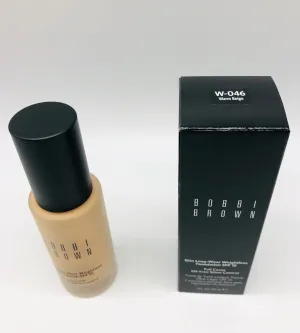 Bobbi Brown-Skin Long Wear Foundation SPF15 W046-Warm Beige 1oz/30ml NIB