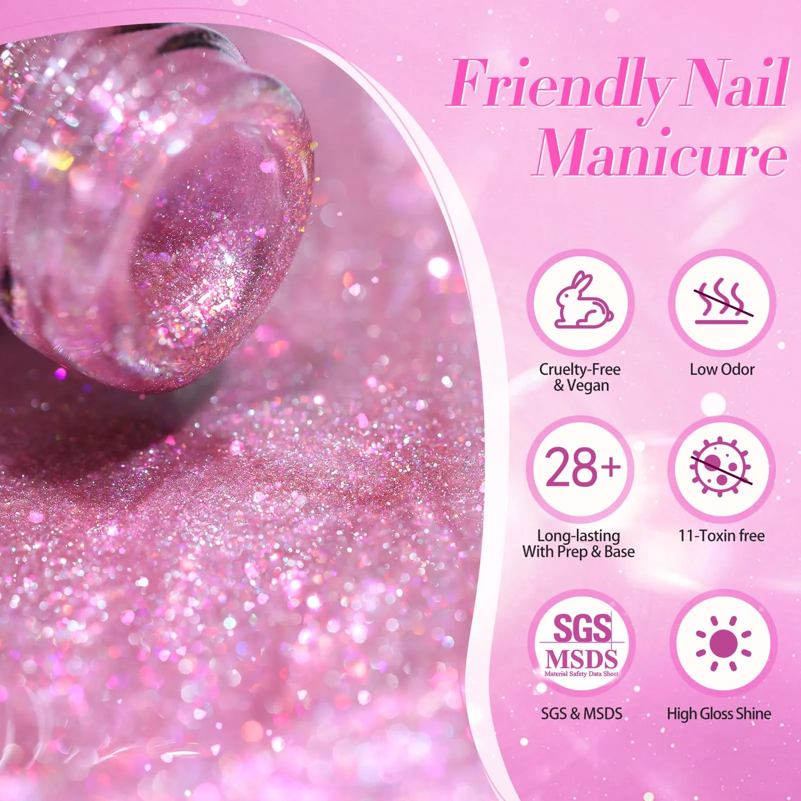 Born Pretty Auroras Cat Magnetic Eye Gel Nail Polish Jelly Glitter Magnetic Gel Polish 4PCS Nail Art Manicure DIY at Home