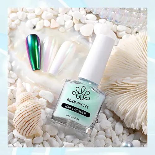 Born Pretty Nail Polish Holographic Black Sparkle Nail Polish Stick Nail Art Varnish 10ML 1PCS