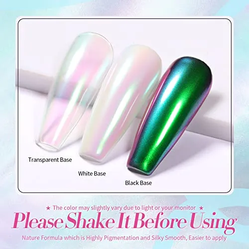 Born Pretty Nail Polish Holographic Black Sparkle Nail Polish Stick Nail Art Varnish 10ML 1PCS