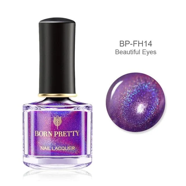 BORN PRETTY Women's Fashion Holographic Nail Polish Shining Glittering Lacquer Nail Art Polish