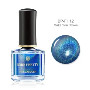 BORN PRETTY Women's Fashion Holographic Nail Polish Shining Glittering Lacquer Nail Art Polish