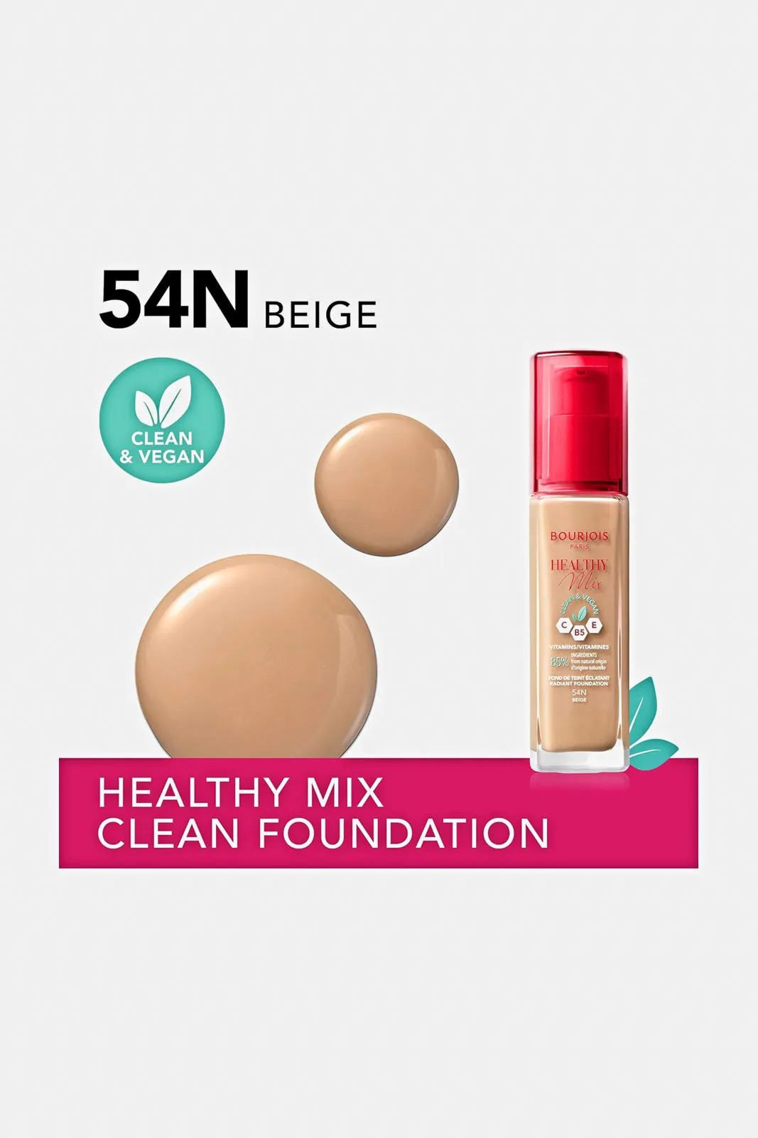 Bourjois Healthy Mix Clean Foundation 54 - Beige