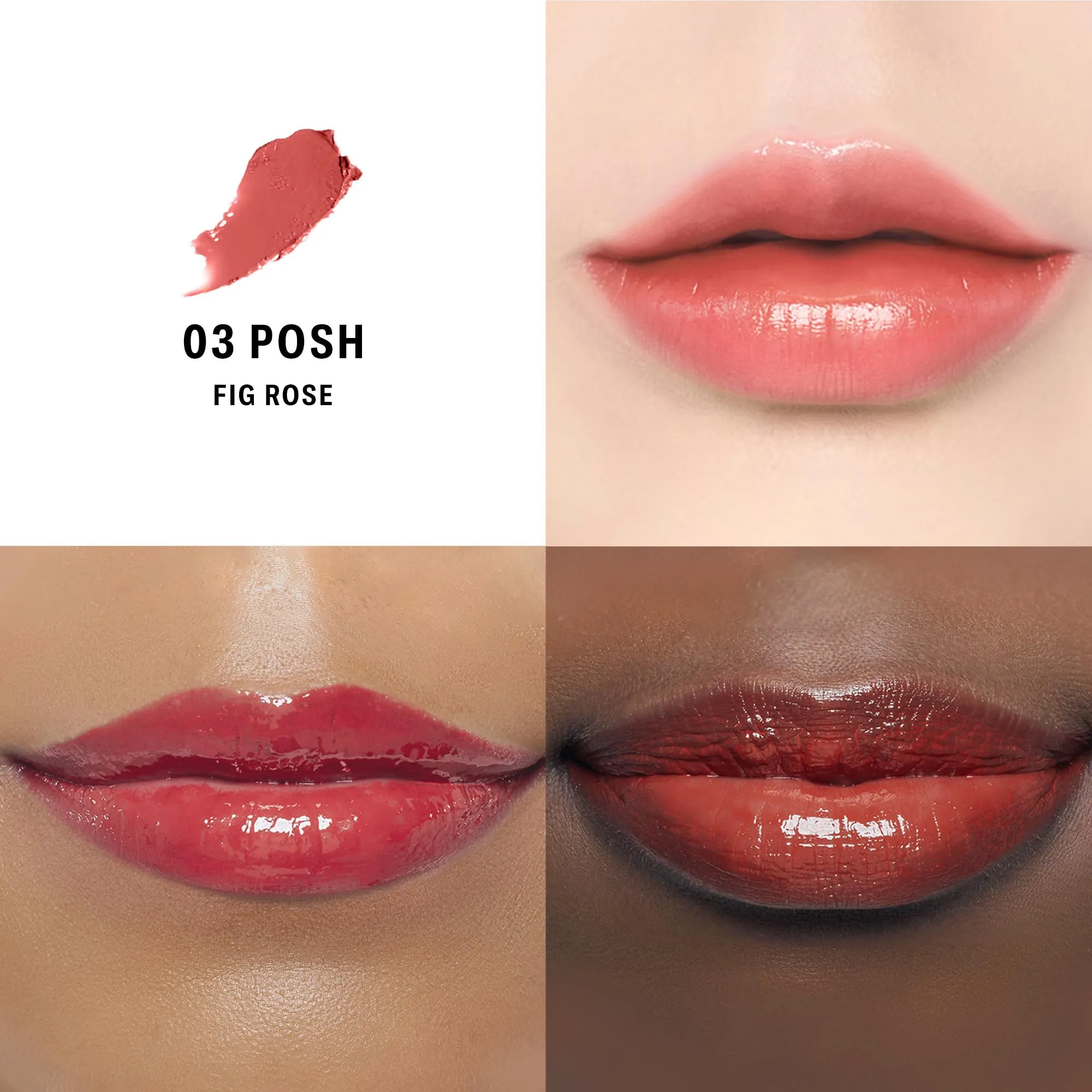 BRAYE Lipsleek Lip Balm, Monochromatic Cream Blush 2-in-1 Face Makeup, Hydrating & Mood Buildable, Vegan   Cruelty-Free Glow for Cheeks l 03 Posh