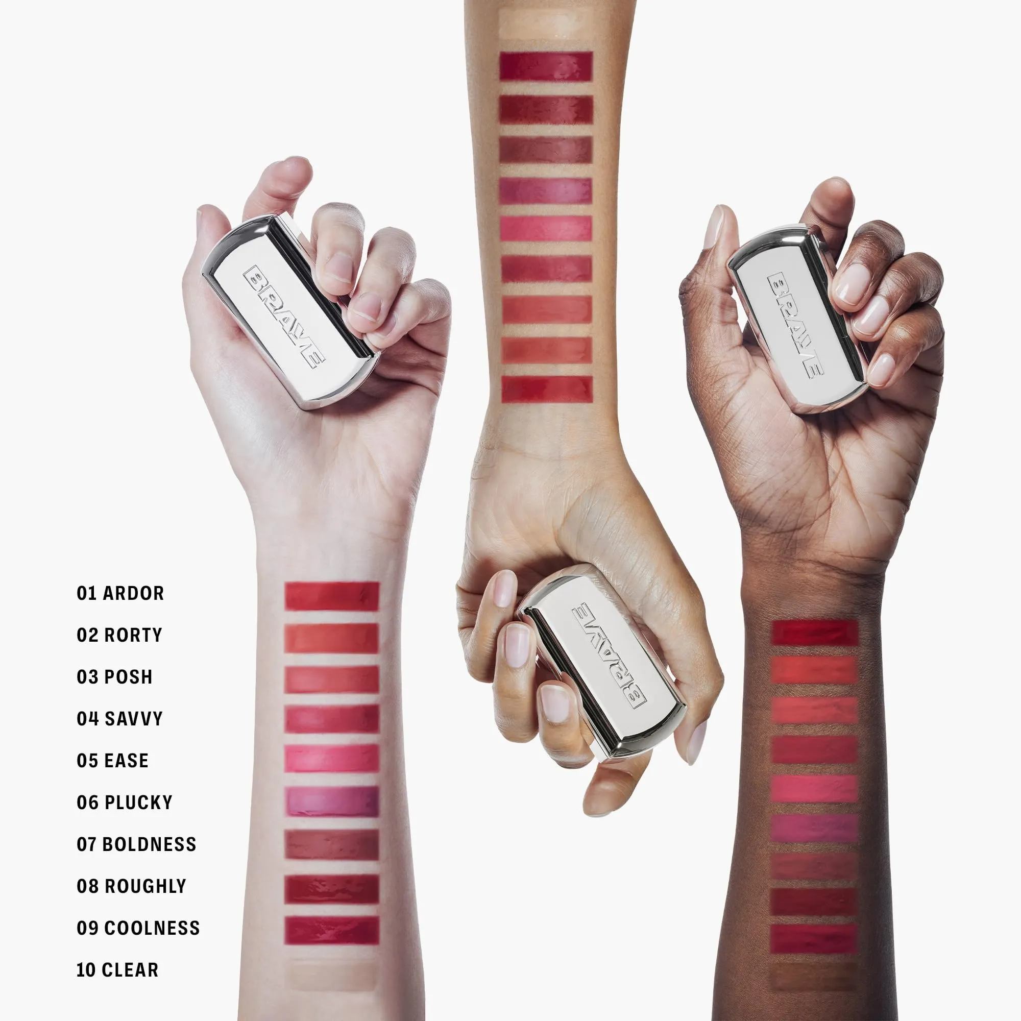 BRAYE Lipsleek Lip Balm, Monochromatic Cream Blush 2-in-1 Face Makeup, Hydrating & Mood Buildable, Vegan   Cruelty-Free Glow for Cheeks l 03 Posh