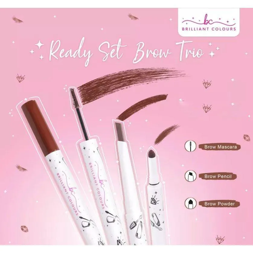 Brilliant Skin Colours Ready Set Eye Brow Trio - 1.84g ( Creative )