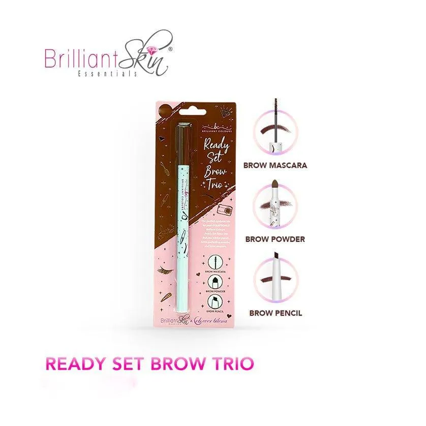 Brilliant Skin Colours Ready Set Eye Brow Trio - 1.84g ( Creative )