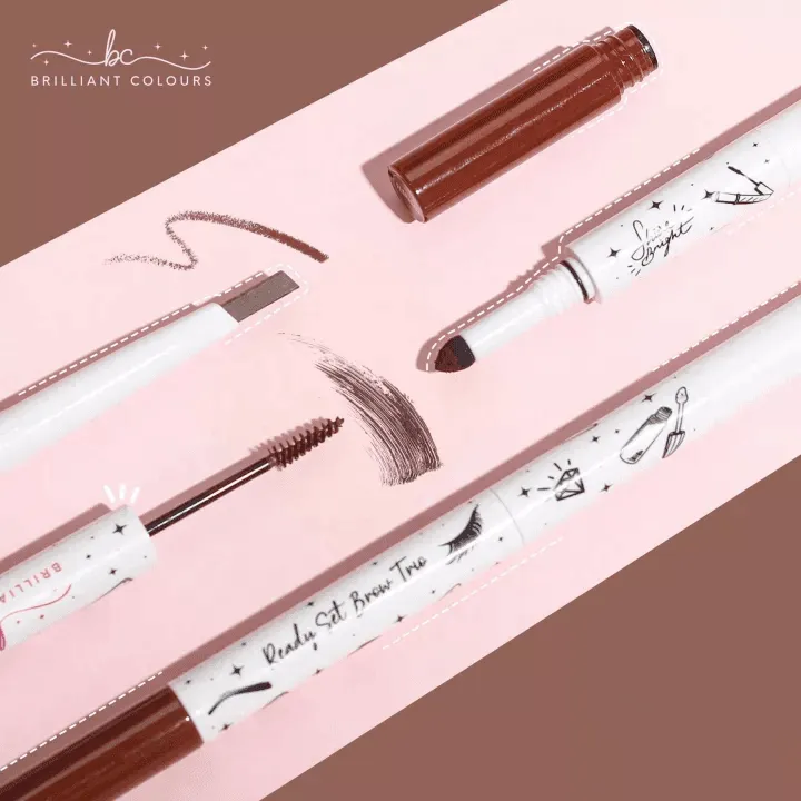 Brilliant Skin Colours Ready Set Eye Brow Trio - 1.84g ( Creative )