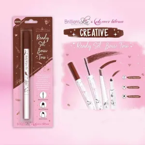 Brilliant Skin Colours Ready Set Eye Brow Trio - 1.84g ( Creative )