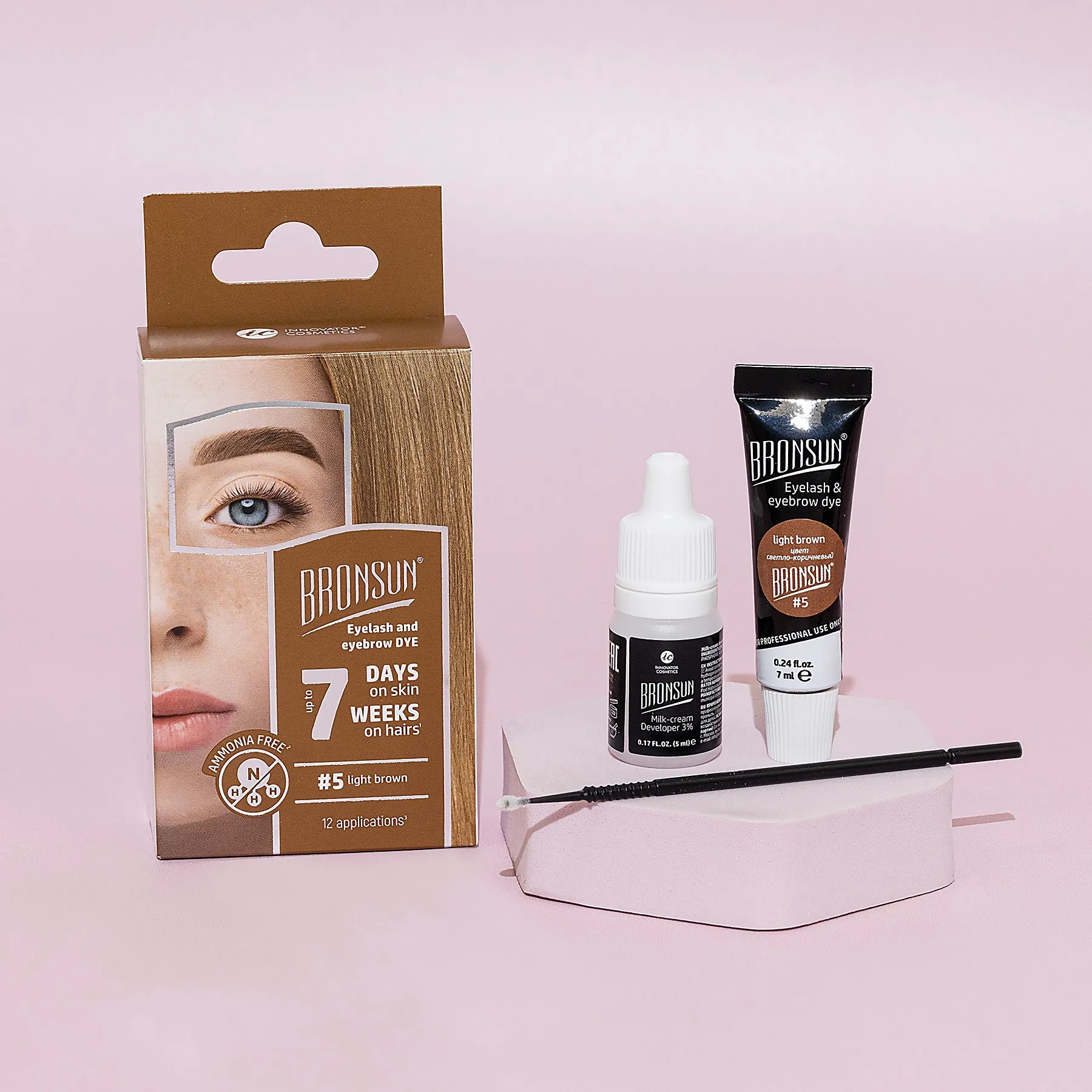 Bronsun Eyelash and Eyebrow TINT KIT 7ml   5ml developer