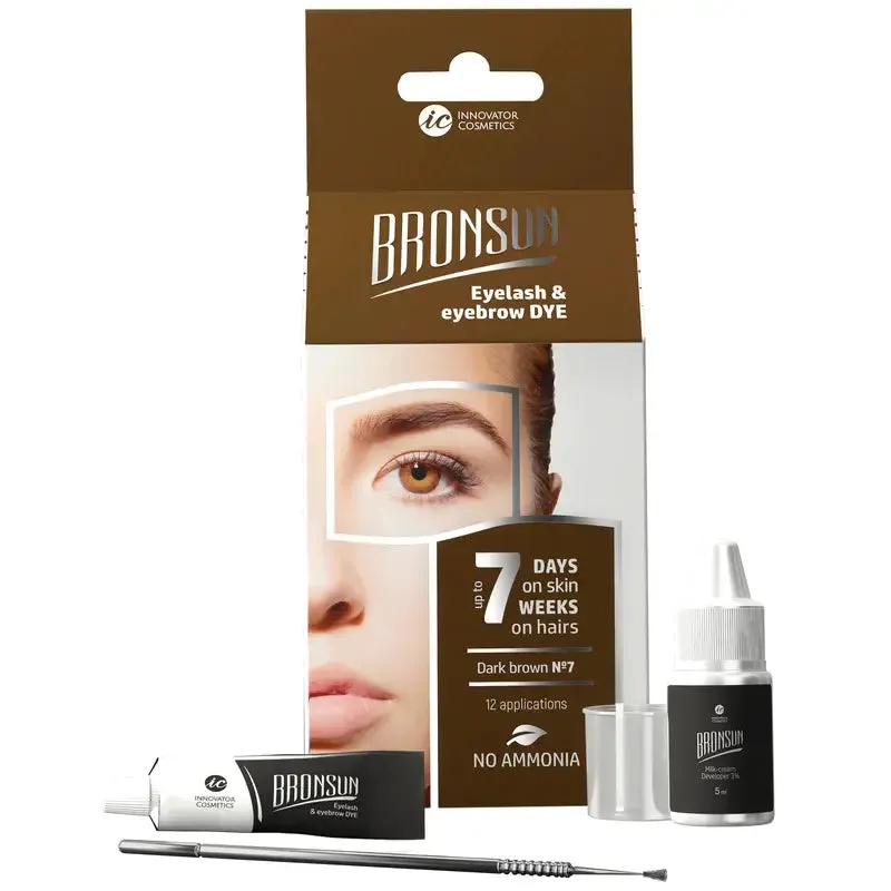 Bronsun Eyelash and Eyebrow TINT KIT 7ml   5ml developer