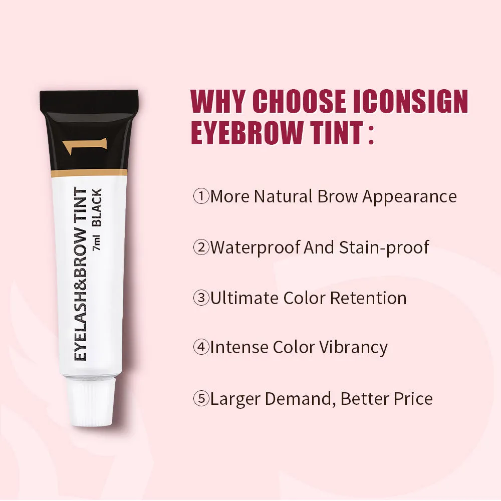 Brow & Lash Dye Tint Kit by Iconsign - High Pigment - Lasts 4 Weeks