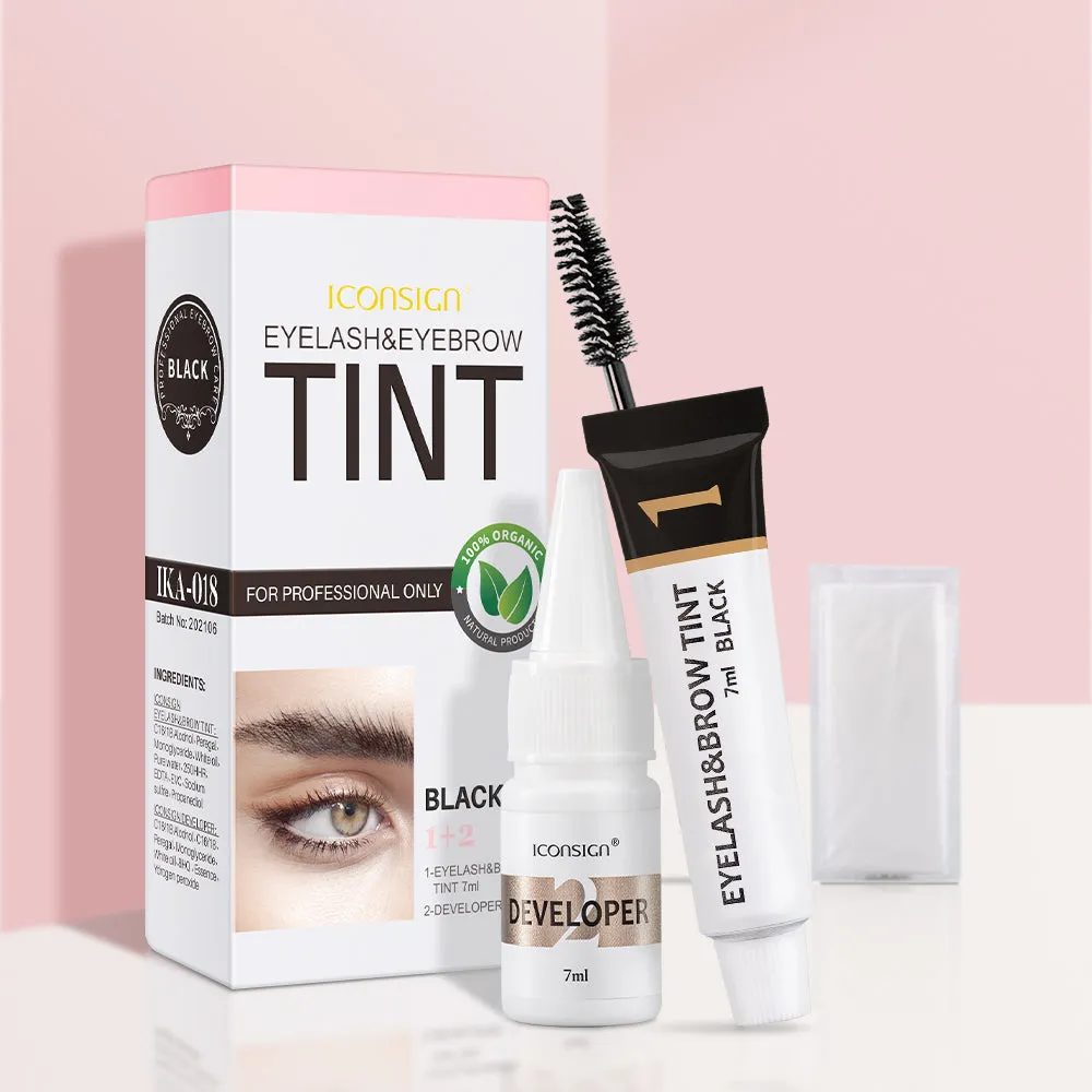 Brow & Lash Dye Tint Kit by Iconsign - High Pigment - Lasts 4 Weeks