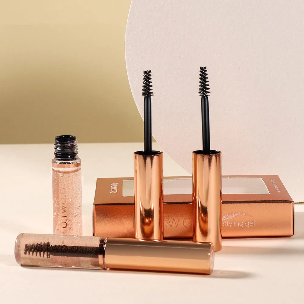 Brow Coat Fixing Gel Set by O.TWO.O - With Brow Scissors