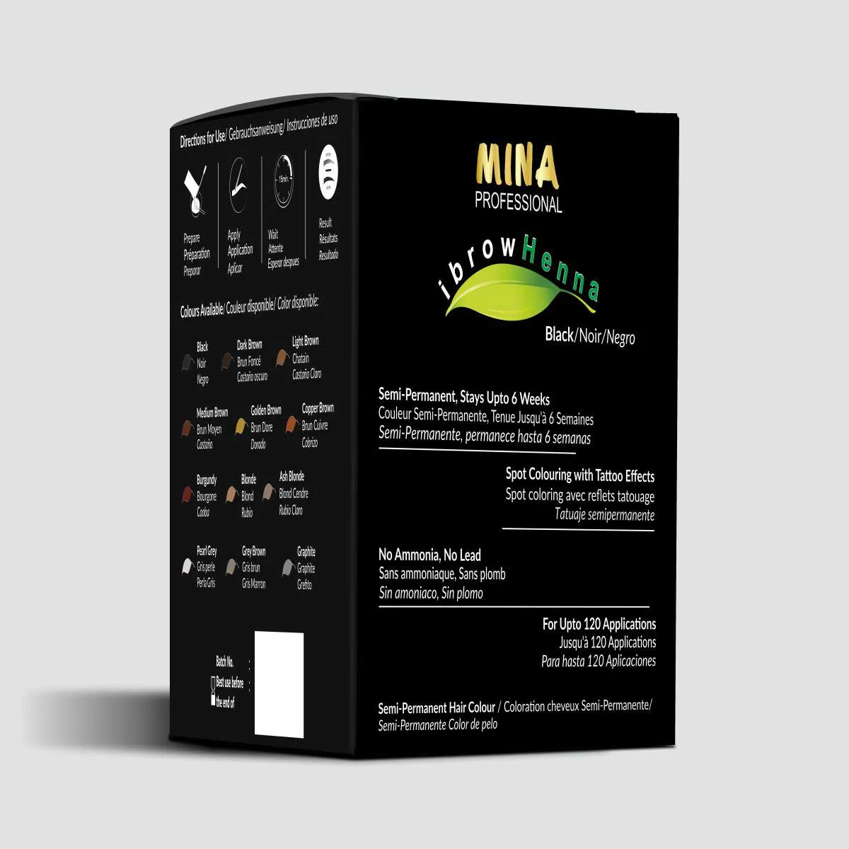 Brow Henna Refill Kit - Black
