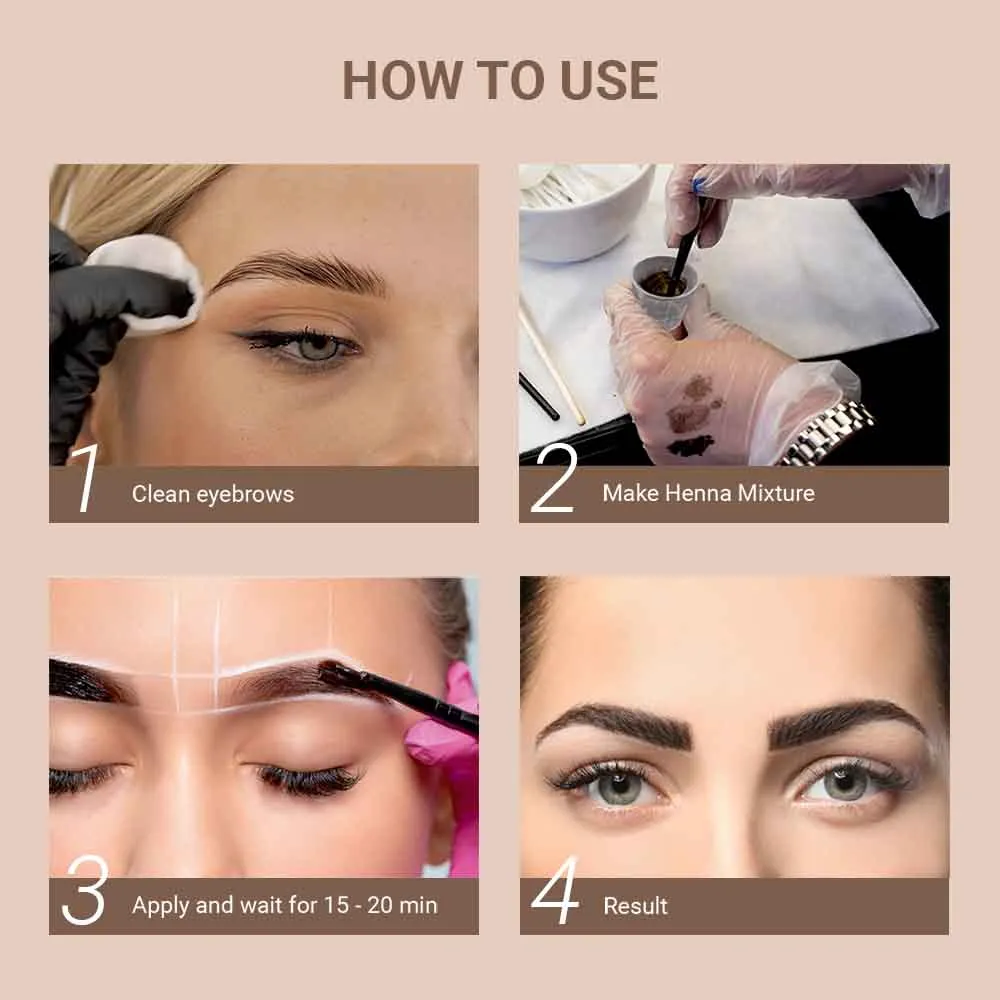 Brow Henna Regular Kit - Golden Brown