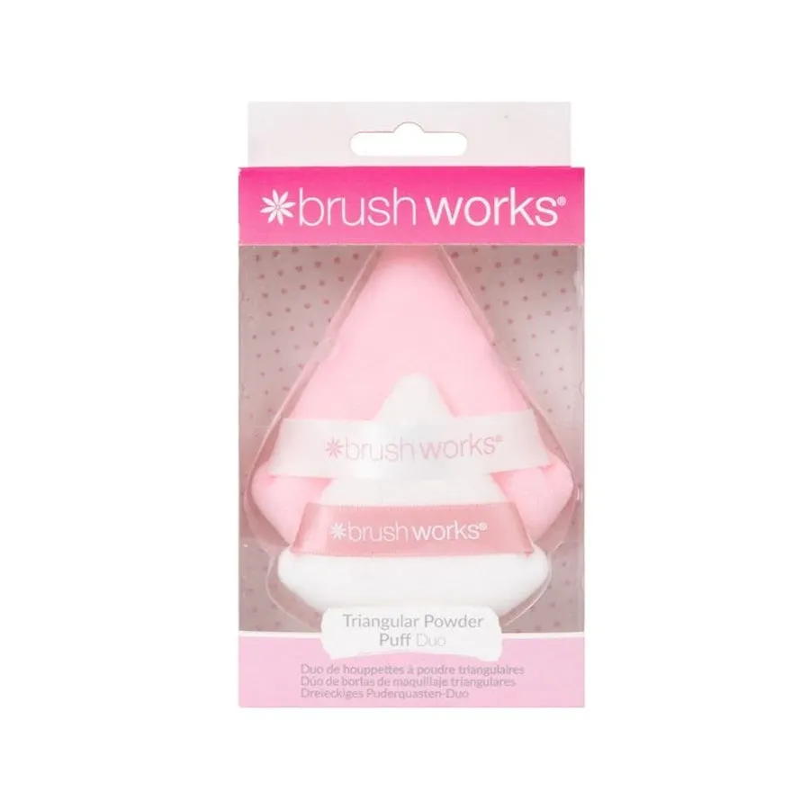 Brushworks Triangular Powder Puff Duo
