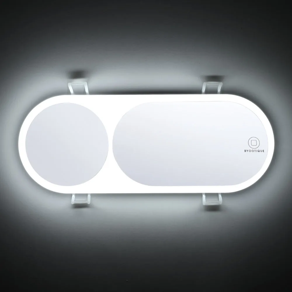Byootique Visor Mirror Car Vanity Mirror with Light & 3X Magnifying
