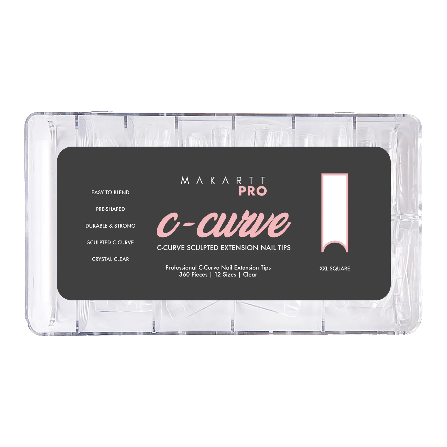 C-Curve Half Cover Nail Tips (360pcs)