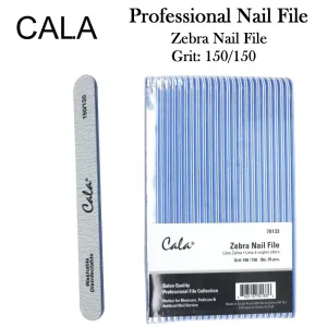 Cala Professional File - Zebra Nail File Grit: 150/150