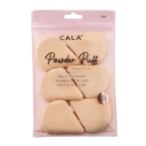 Cala Velvet Finish Flawless Blend Wet & Dry Use Powder Puff 6pcs