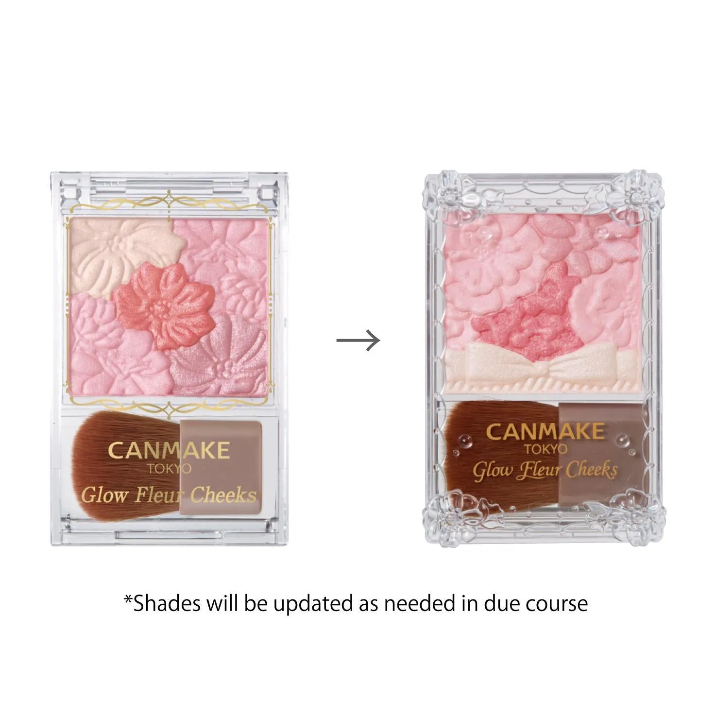 CANMAKE Glow Fleur Cheeks 17 Strawberry Milk Fleur 井田花瓣腮红五色雕花17号草莓牛奶