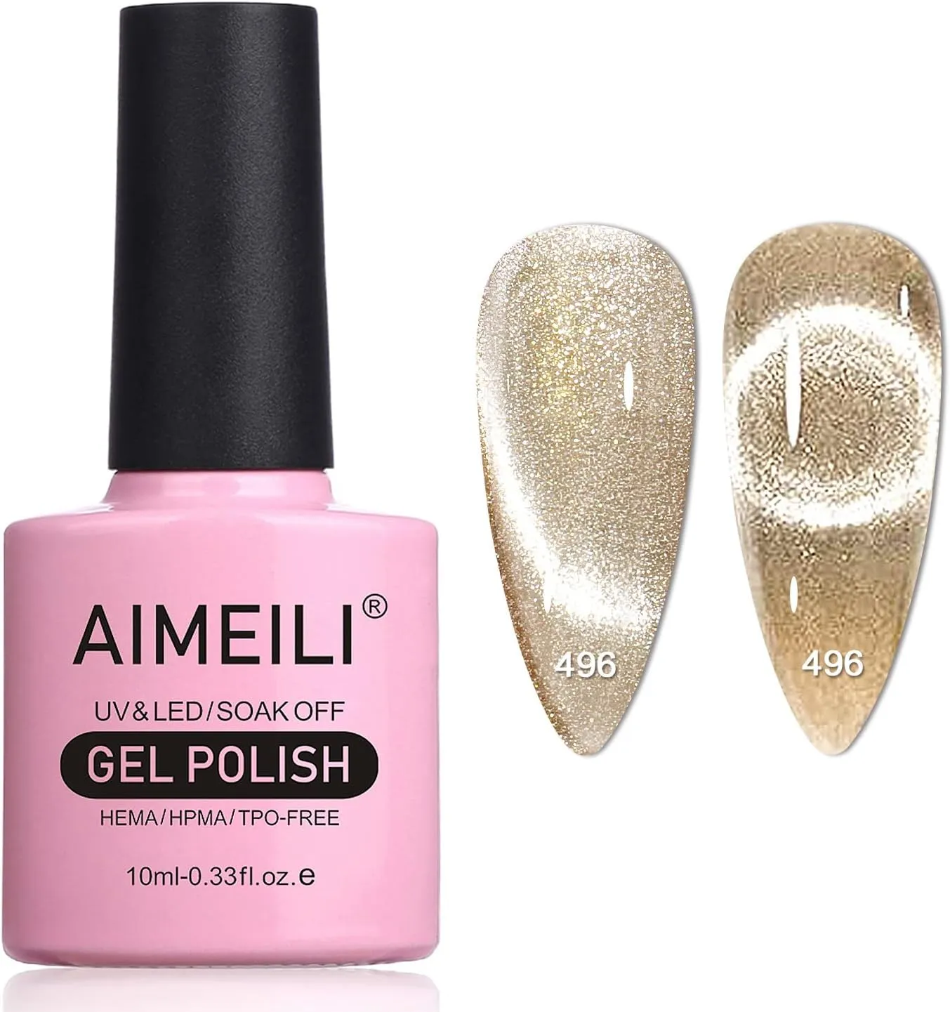 Cat Eye Glitter Nail (496)-10ml