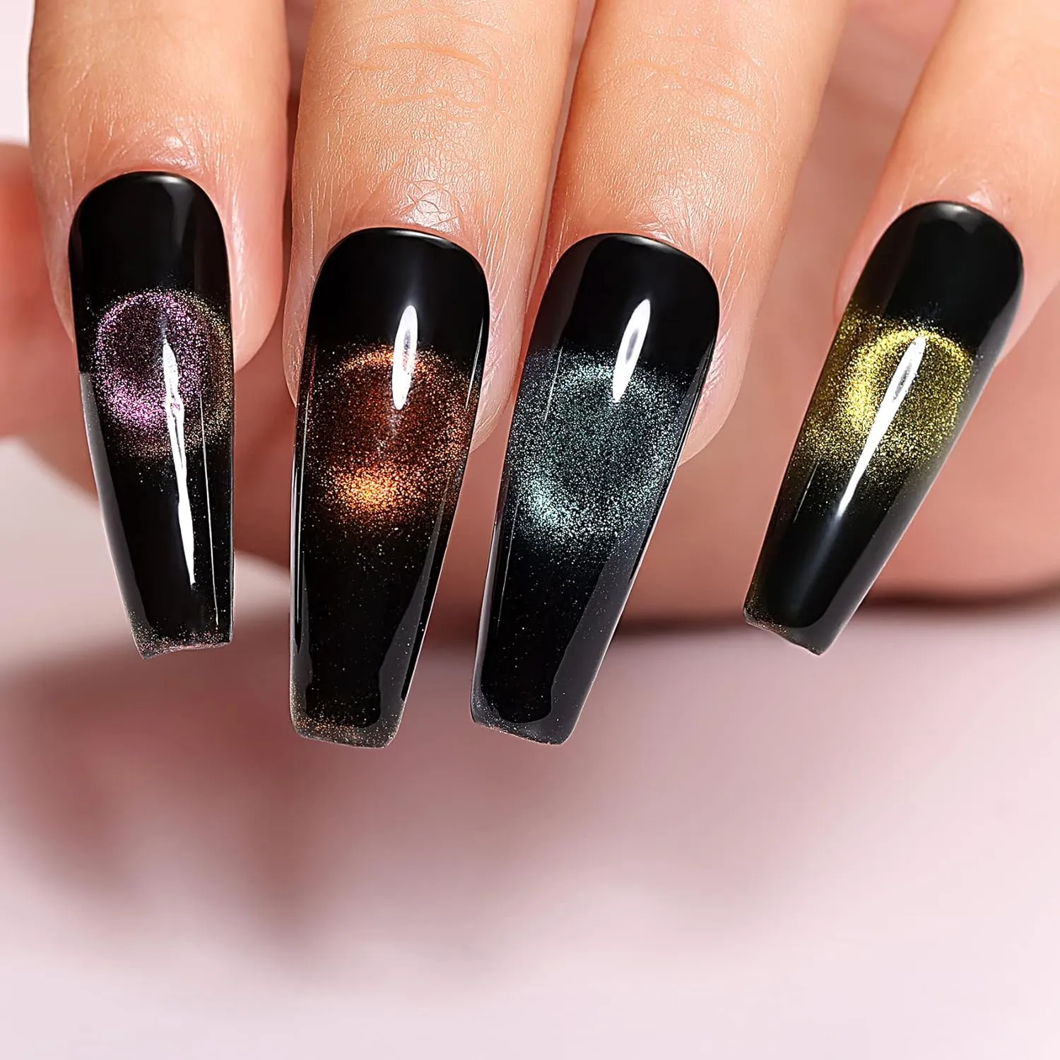 Cat Eye Nail Polish  Purple (495)-10ml