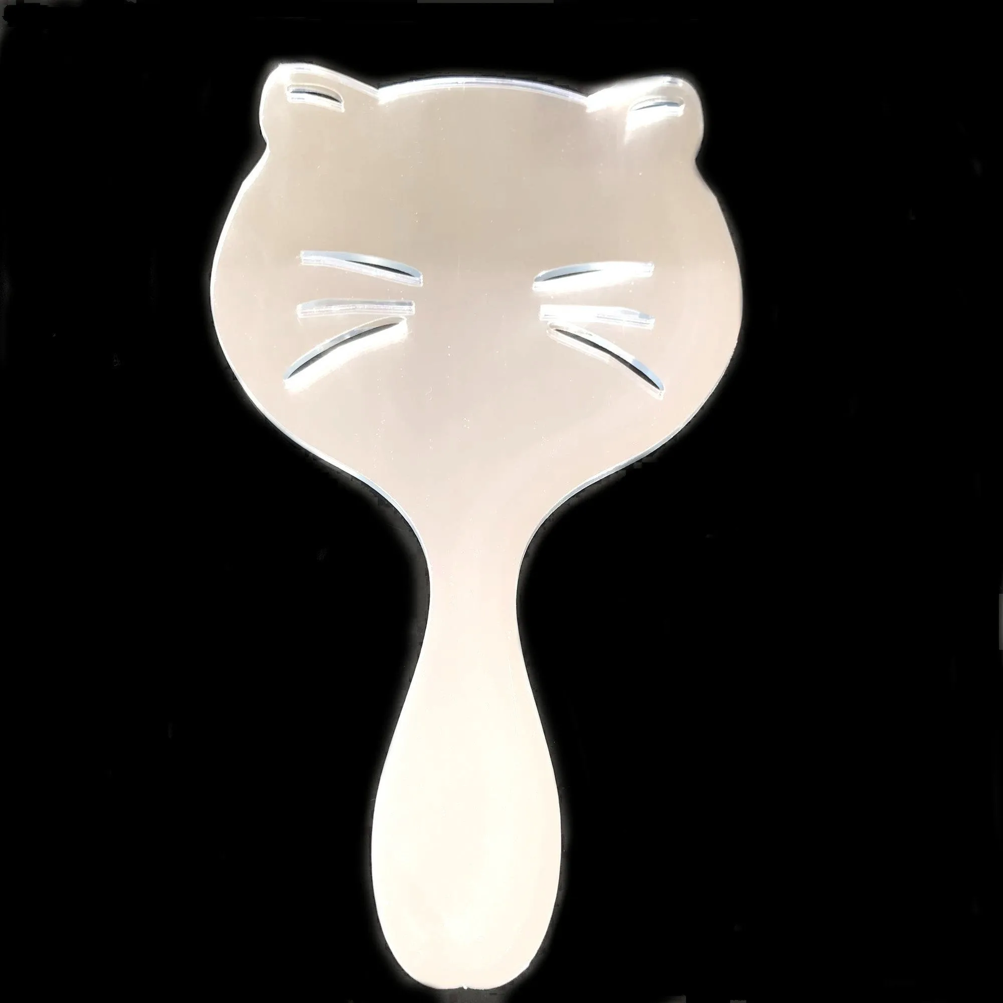 Cat Shaped Hand Held Mirror
