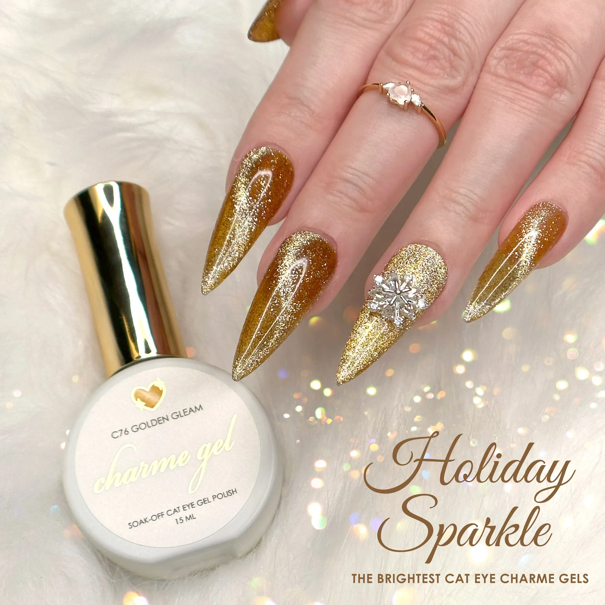 Charme Gel / Cat Eye C76 Golden Gleam