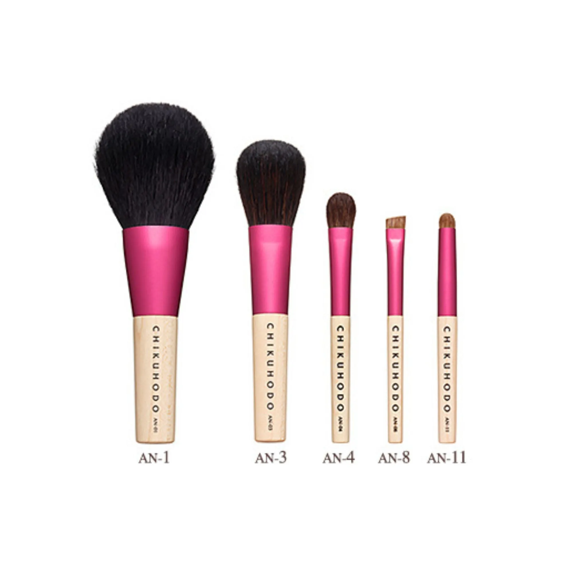Chikuhodo 5-Brush Set, Anne Series (S-AN-5)