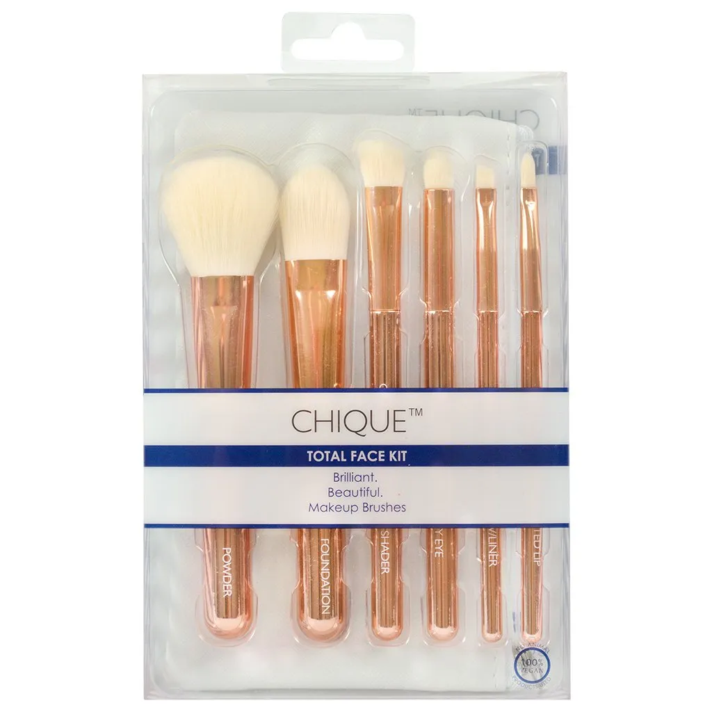 Chique™ RoseGold 7pc Total Face Kit