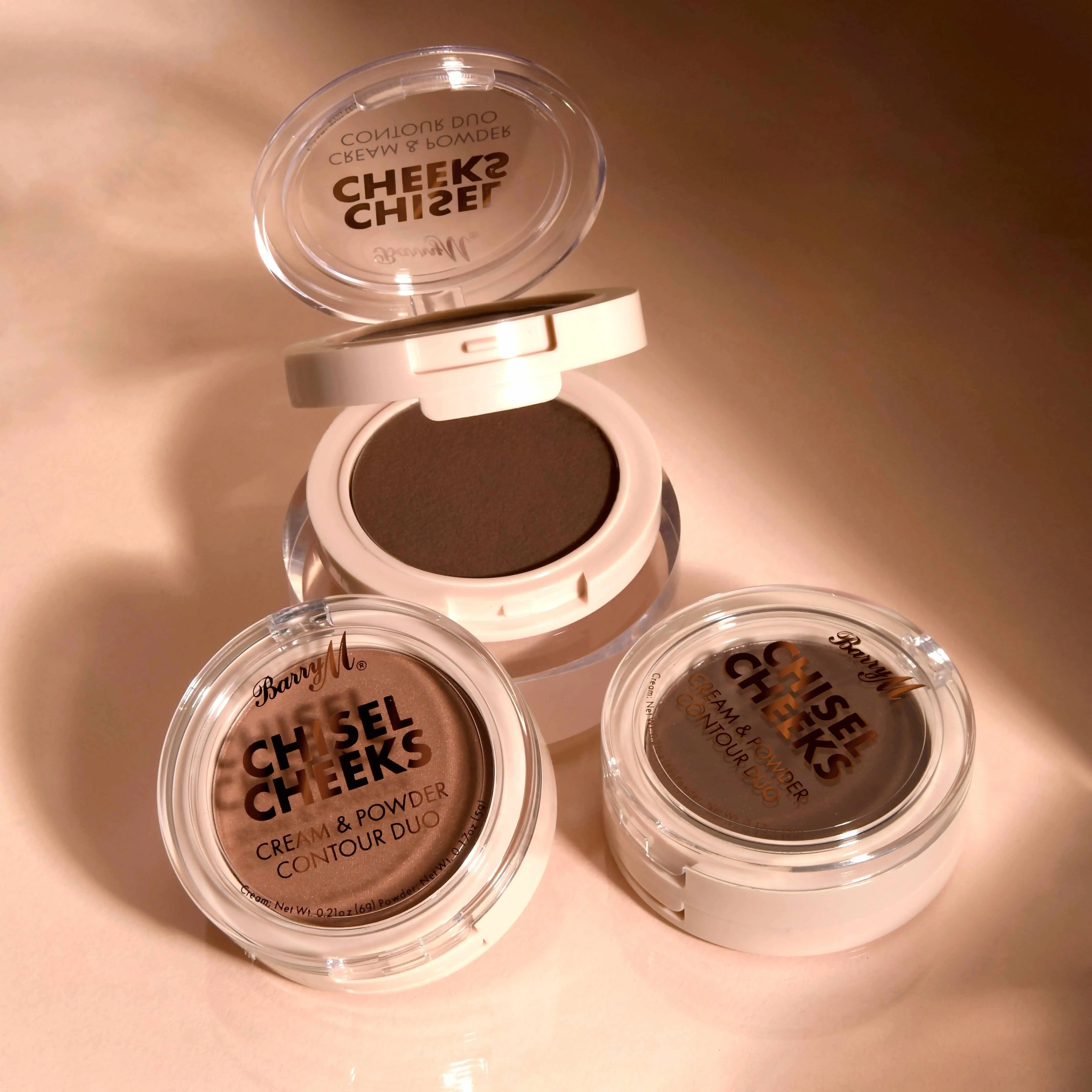 Chisel Cheeks Cream & Powder Contour Duo | Deep