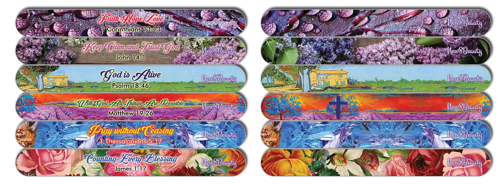 Christian Emery Board - Faith Hope Love (36-Pack)