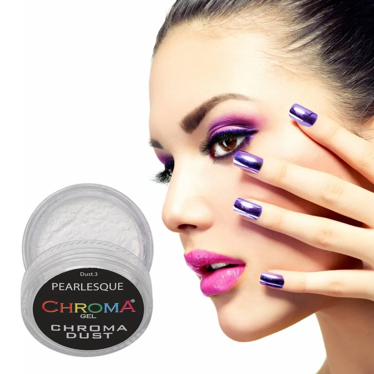 Chroma Dust No.3 Pearlesque Chrome Powder - Mirror Nails 2g