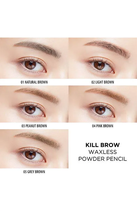 [CLIO] Kill Brow Waxless Powder Pencil (1.19g/0.04fl.oz)-4Color