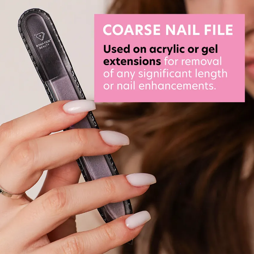 Coarse Grit Single Purple Nail File