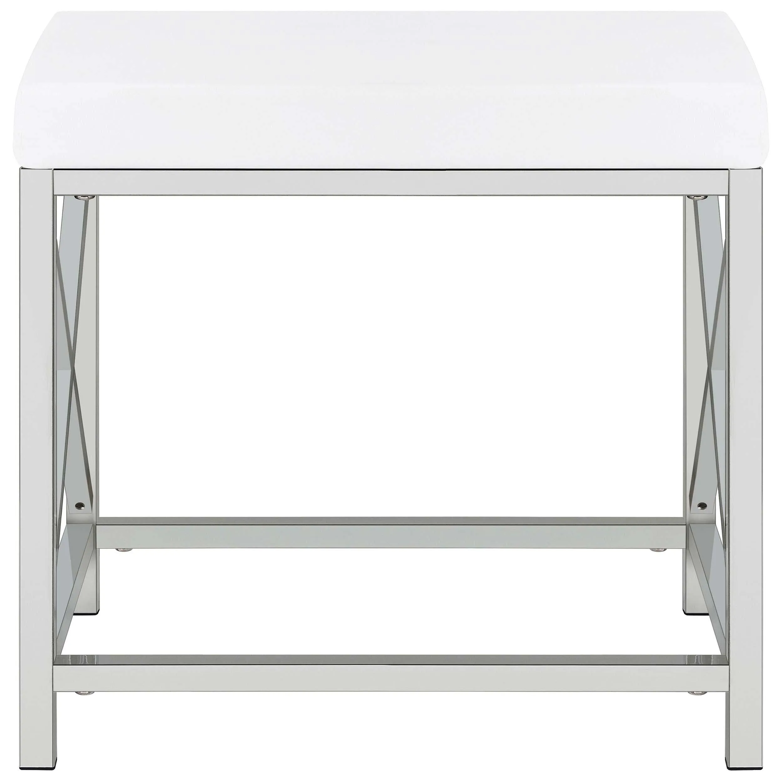 Coaster Furniture Eliza 936164 2-piece Vanity Set with Hollywood Lighting - White/Chrome