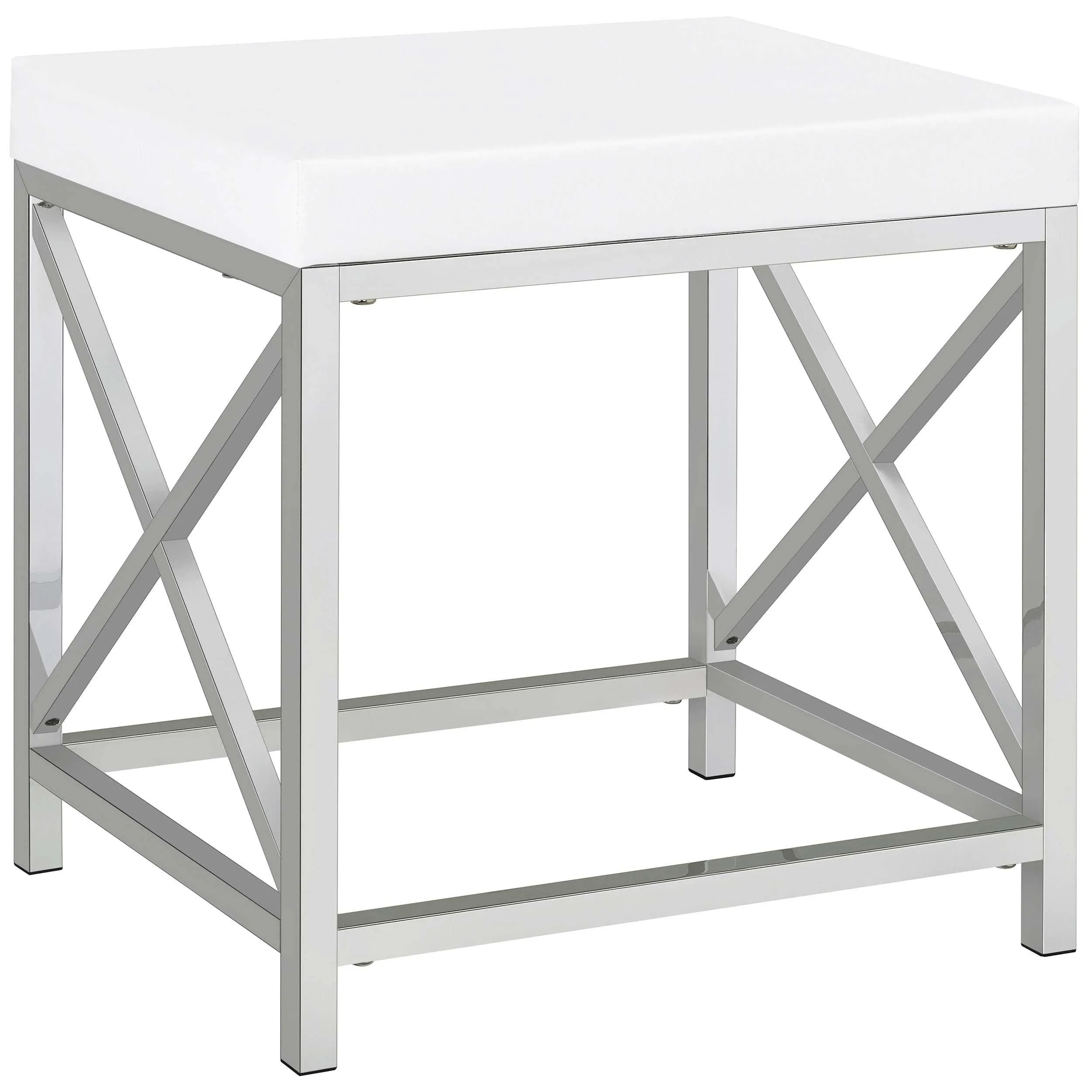 Coaster Furniture Eliza 936164 2-piece Vanity Set with Hollywood Lighting - White/Chrome