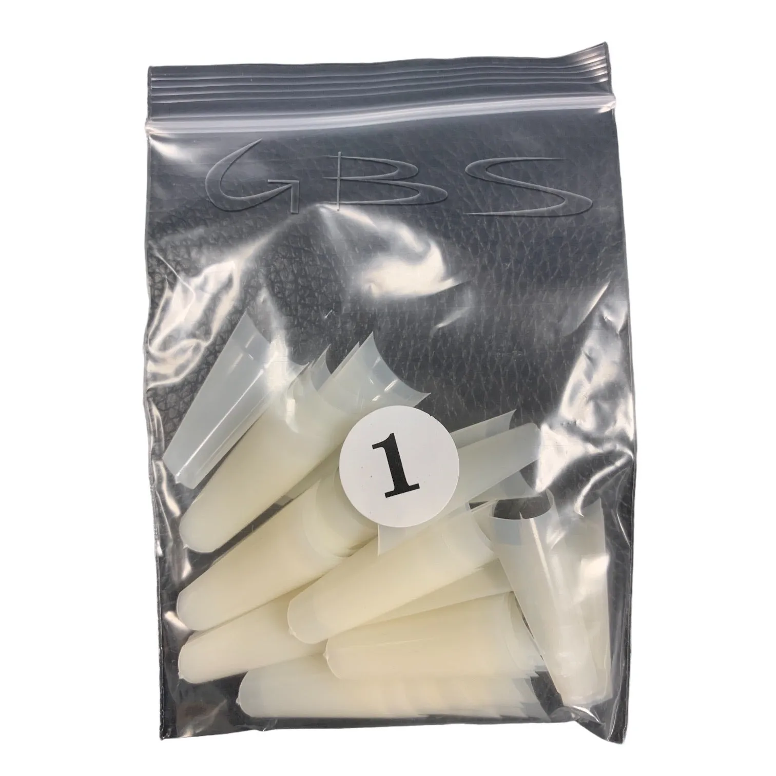 Coffin Ballerina (Straight Short) Nail Tips (NATURAL) 50ct/bag