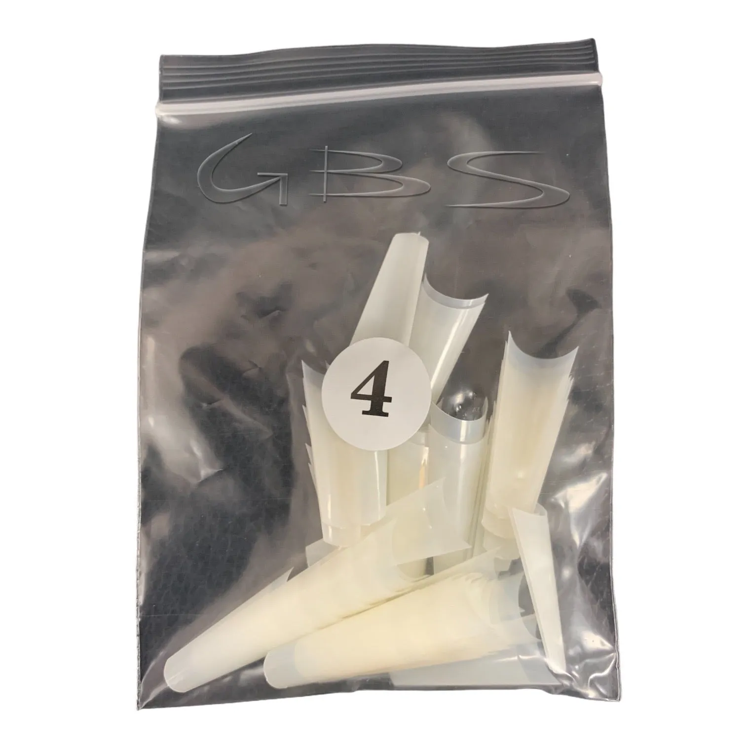 Coffin Ballerina (Straight Short) Nail Tips (NATURAL) 50ct/bag