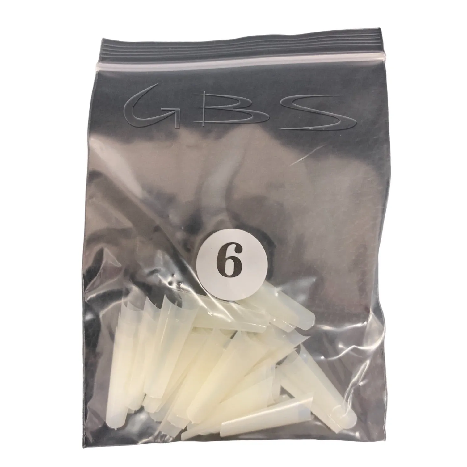 Coffin Ballerina (Straight Short) Nail Tips (NATURAL) 50ct/bag