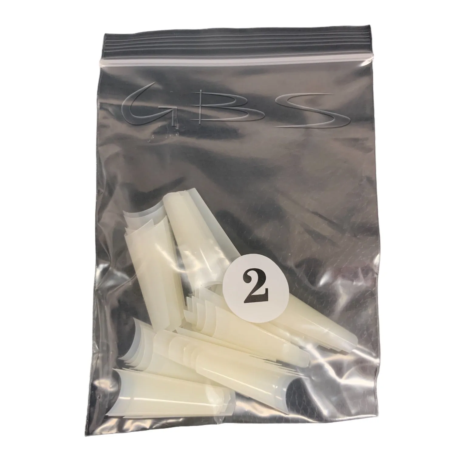 Coffin Ballerina (Straight Short) Nail Tips (NATURAL) 50ct/bag