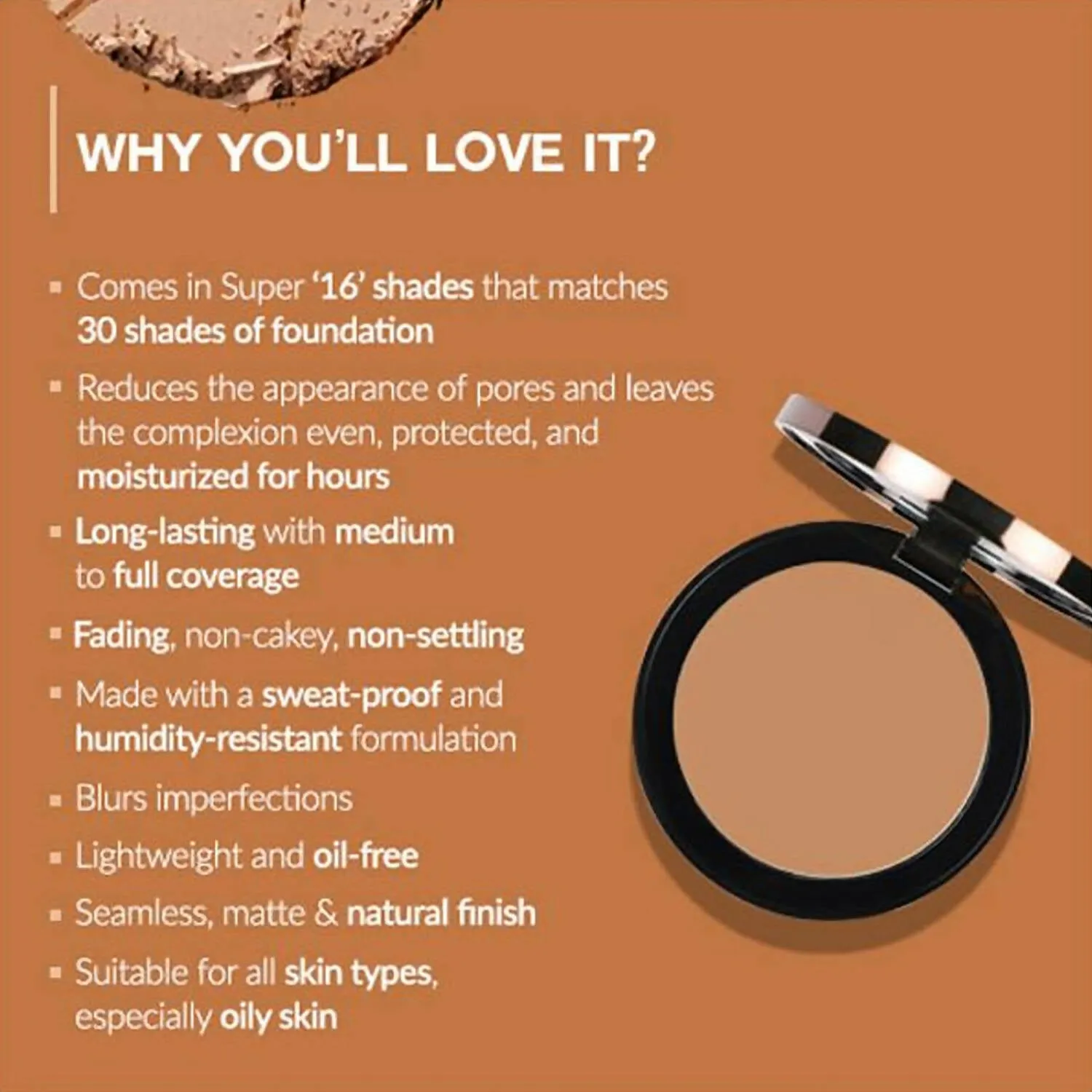 Colorbar 24Hrs Wear Weightless Powder Foundation Pf 13