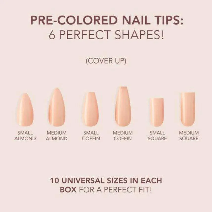 Cover Up Cover Gelly Tips by Kiara Sky